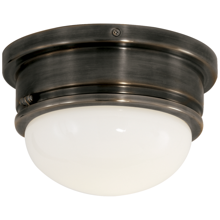 Visual Comfort & Co. Marine Medium Flush Mount Ceiling Flush Mounts Visual Comfort & Co. Bronze  