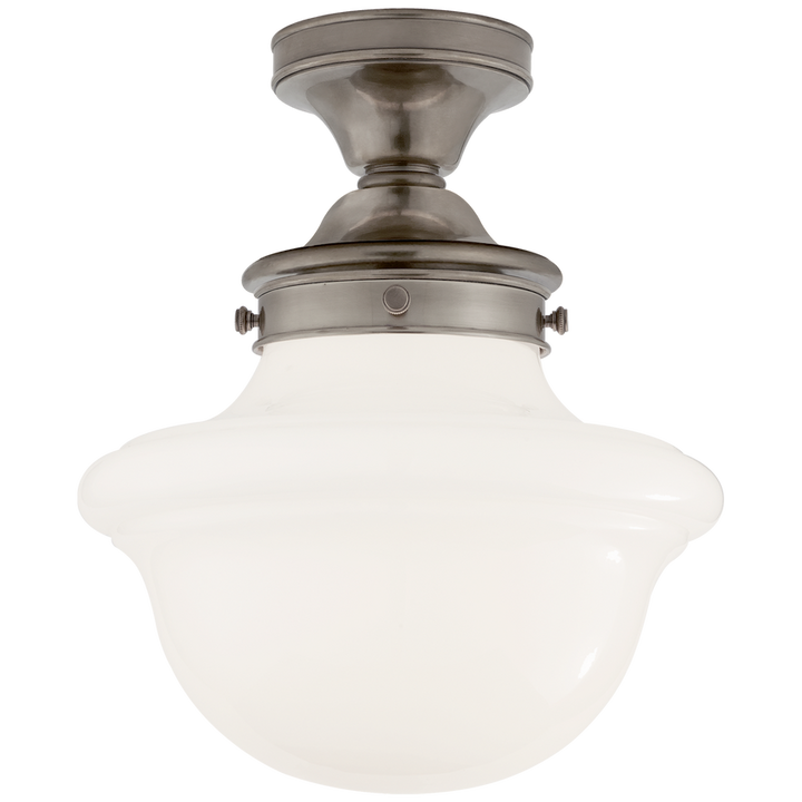 Visual Comfort & Co. Edmond Flush Mount Ceiling Flush Mounts Visual Comfort & Co. Antique Nickel  