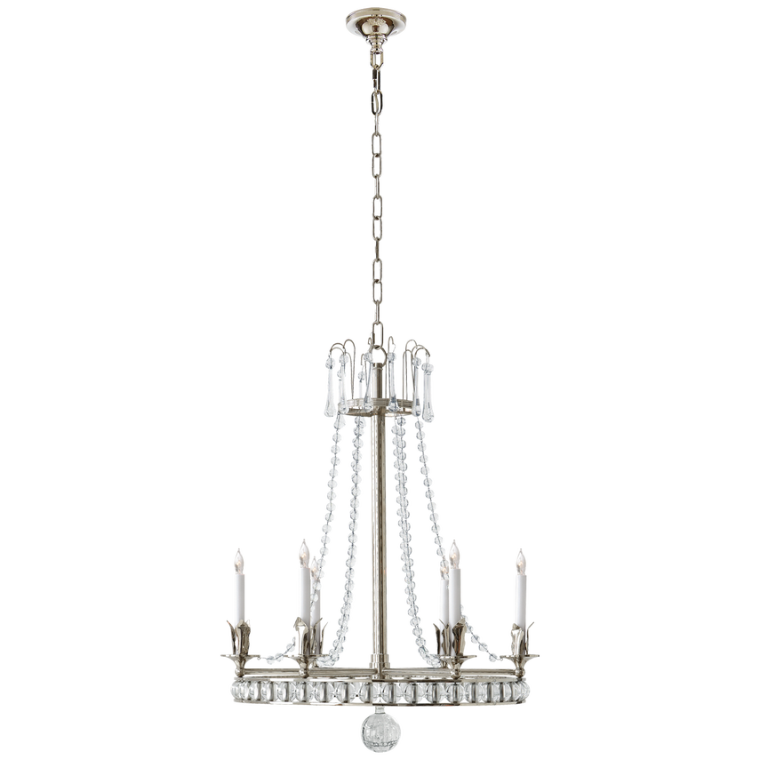 Visual Comfort & Co. Regency Medium Chandelier Chandeliers Visual Comfort & Co. Hand-Rubbed Antique Brass  