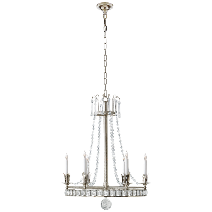 Visual Comfort & Co. Regency Medium Chandelier Chandeliers Visual Comfort & Co. Hand-Rubbed Antique Brass  