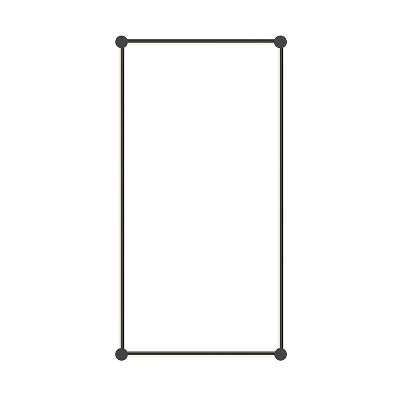 Sonneman Purolinear 360™ 24"/48" Rectangle LED Wall Bar