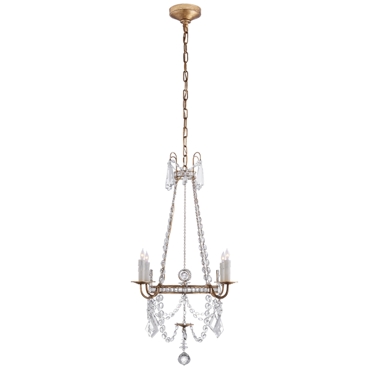 Visual Comfort & Co. Sharon Small Chandelier Chandeliers Visual Comfort & Co. Burnished Silver Leaf  