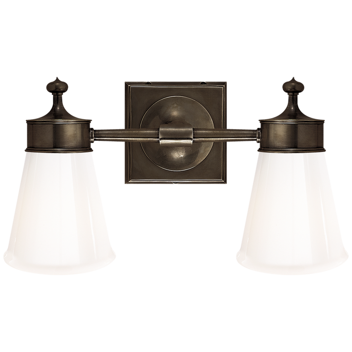 Visual Comfort & Co. Siena Double Sconce Wall Sconces Visual Comfort & Co. Bronze  