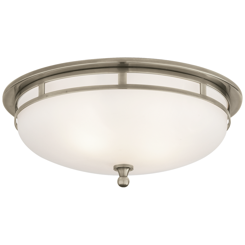 Visual Comfort & Co. Openwork Large Flush Mount Ceiling Flush Mounts Visual Comfort & Co. Antique Nickel  