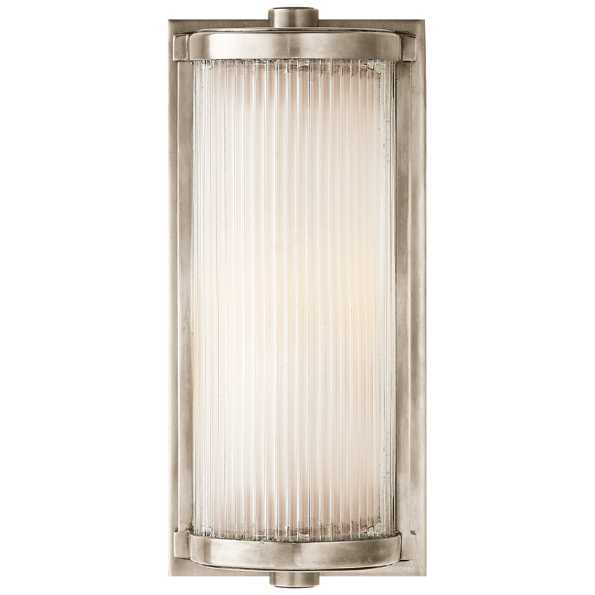 Visual Comfort & Co. Dresser Short Glass Rod Light Wall Lights Visual Comfort & Co. Antique Nickel  