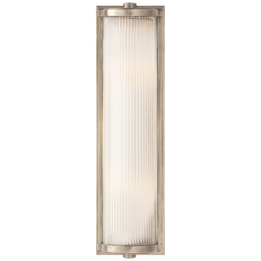 Visual Comfort & Co. Dresser Long Glass Rod Light Wall Lights Visual Comfort & Co. Antique Nickel  