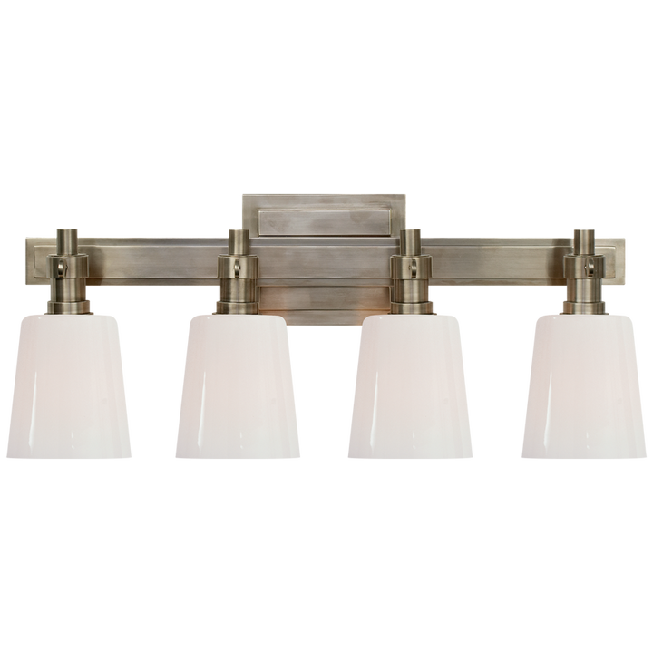 Visual Comfort & Co. Bryant Four-Light Bath Sconce Vanity Lights Visual Comfort & Co. Antique Nickel  