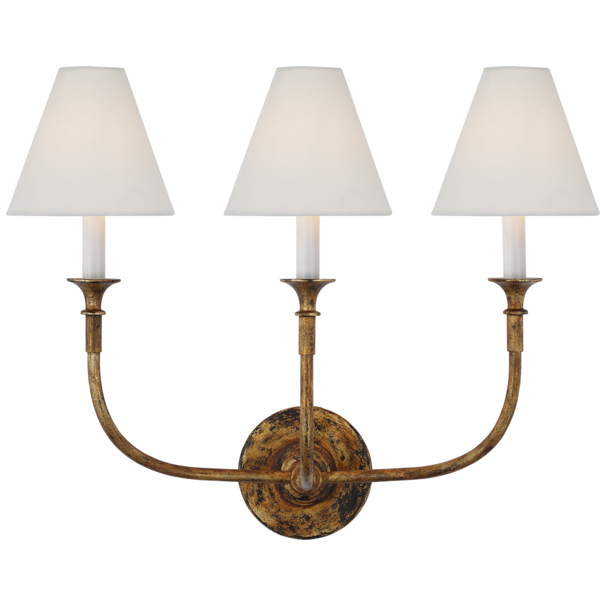 Visual Comfort & Co. Piaf Triple Sconce