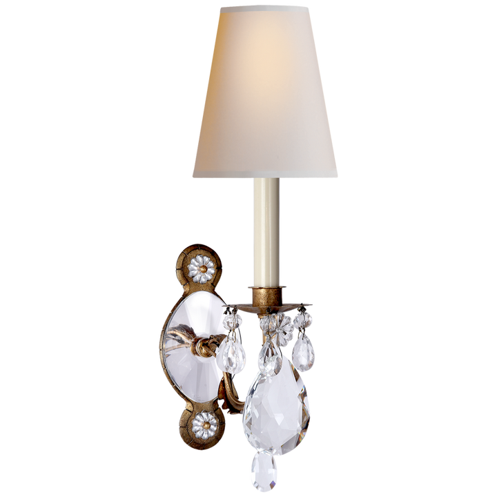 Visual Comfort & Co. Yves Crystal Single Arm Sconce