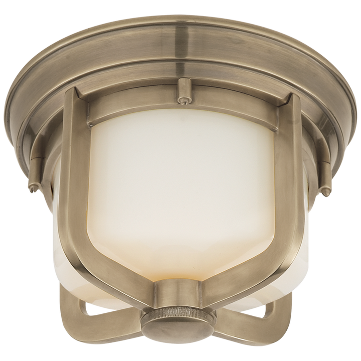 Visual Comfort & Co. Milton Short Flush Mount Ceiling Flush Mounts Visual Comfort & Co. Antique Nickel  