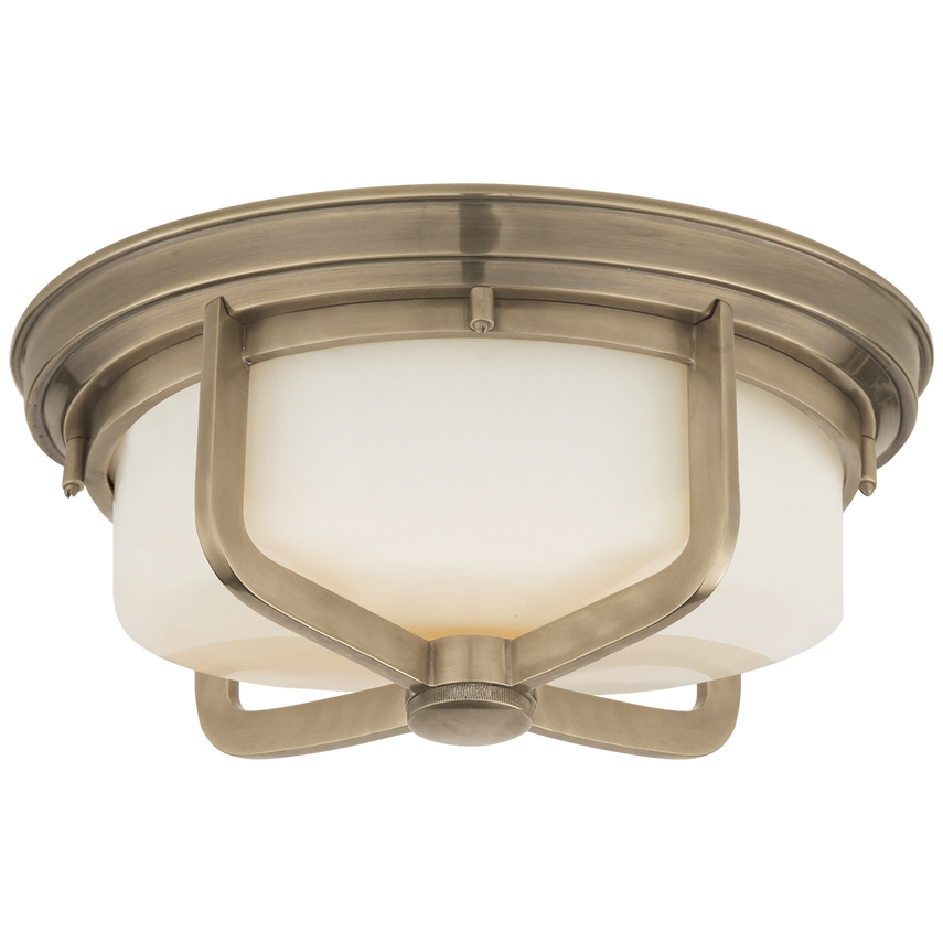 Visual Comfort & Co. Milton Large Flush Mount Ceiling Flush Mounts Visual Comfort & Co. Antique Nickel  