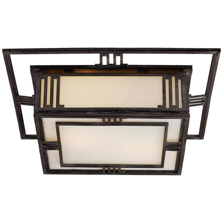 Visual Comfort & Co. Enrique Flush Mount Ceiling Flush Mounts Visual Comfort & Co. Burnished Silver Leaf  