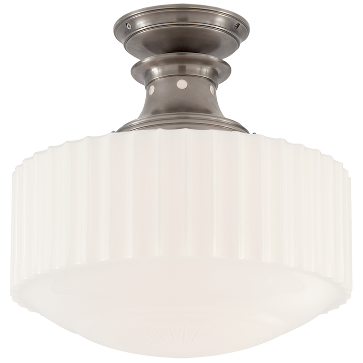 Visual Comfort & Co. Milton Road Flush Mount Ceiling Flush Mounts Visual Comfort & Co. Antique Nickel  