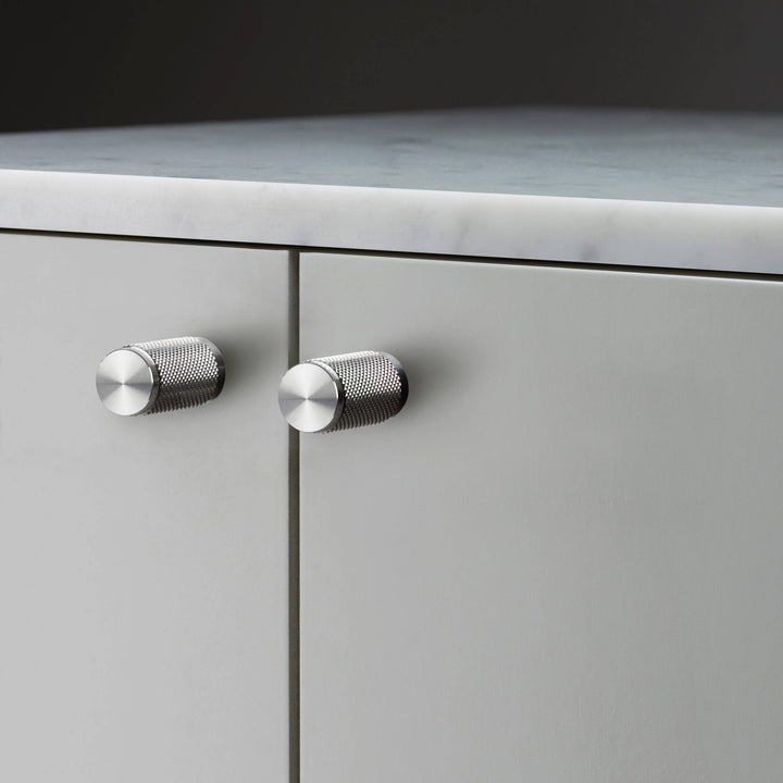 Buster + Punch Furniture Knob | Cross Knurl | Plate