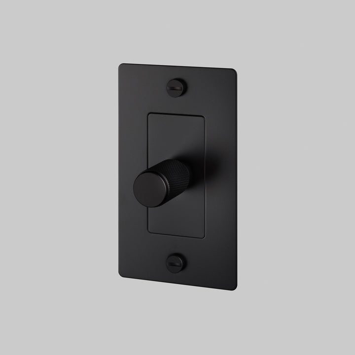 Buster + Punch 1 Gang Dimmer | Incandescent | Cross Knurl | Without Logo