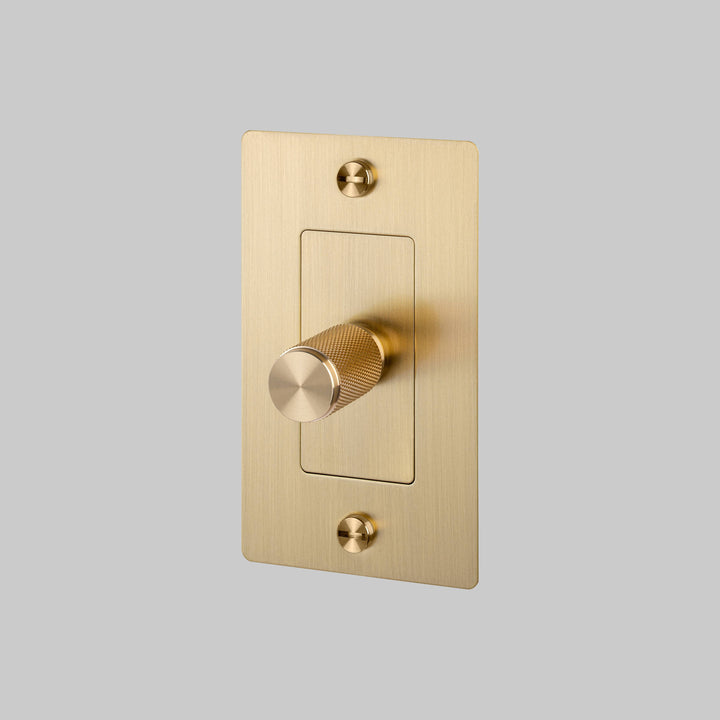 Buster + Punch 1 Gang Dimmer | Incandescent | Cross Knurl | Without Logo
