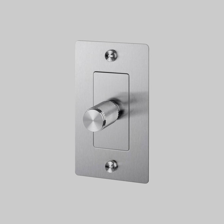 Buster + Punch 1 Gang Dimmer | Incandescent | Cross Knurl | Without Logo