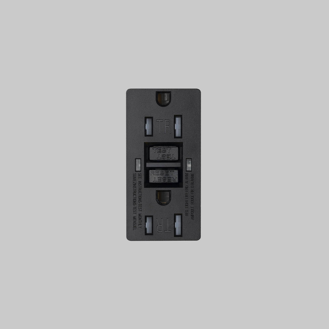 Buster + Punch Duplex GFCI Outlet Module Black