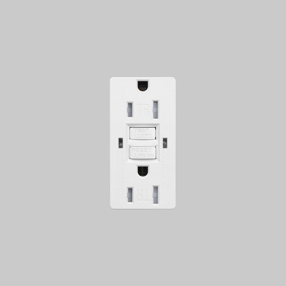 Buster + Punch Duplex GFCI Outlet Module White