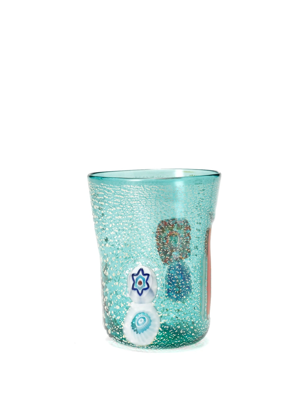 Zafferano America Bicchieri di Murano Tumblers (Set of 2) Glassware Lighting Gallery Aquamarine  