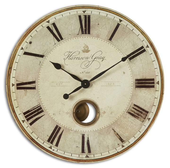 Uttermost Harrison Gray 30" Clock