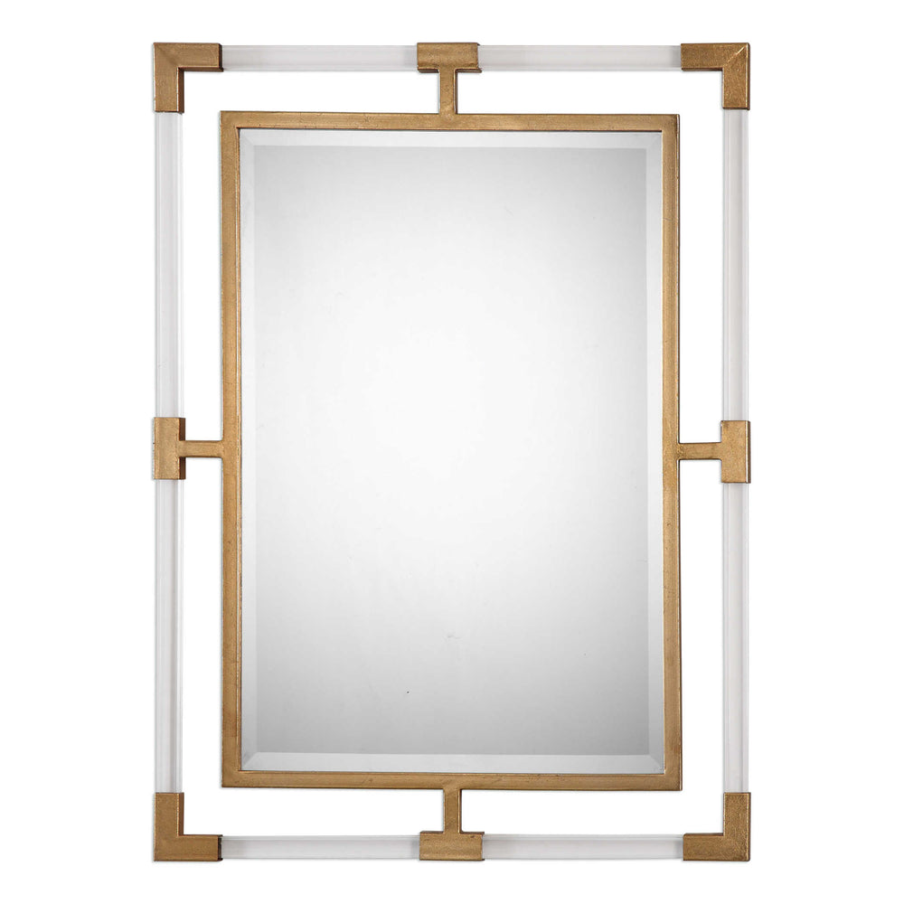 Uttermost Balkan Modern Gold Wall Mirror Mirrors Uttermost MIRROR,ACRYLIC,METAL,MDF  