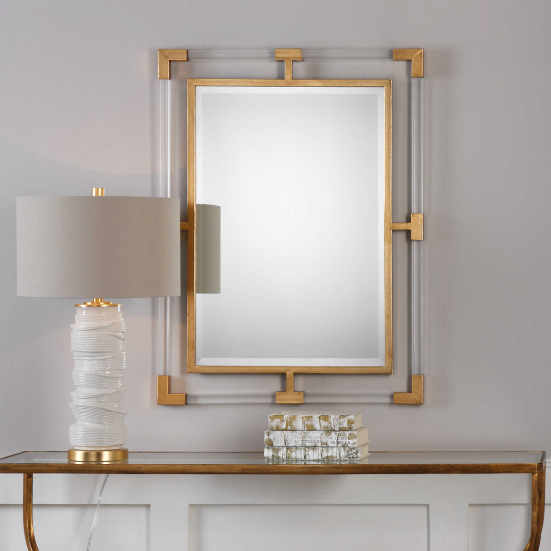 Uttermost Balkan Modern Gold Wall Mirror Mirrors Uttermost   