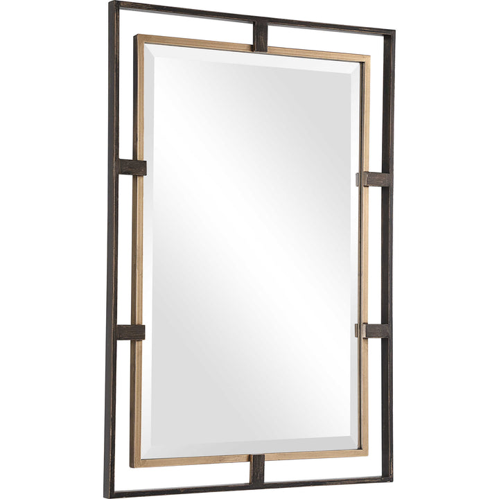 Uttermost Carrizo Gold & Bronze Rectangle Mirror