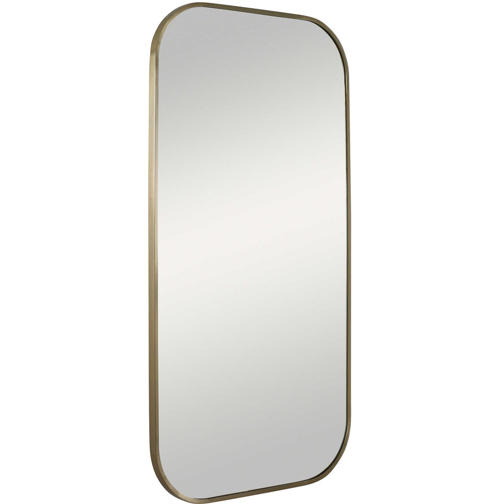 Uttermost Taft Plated Brass Mirror Mirrors Uttermost STAINLESS STEEL, MDF, GLASS  