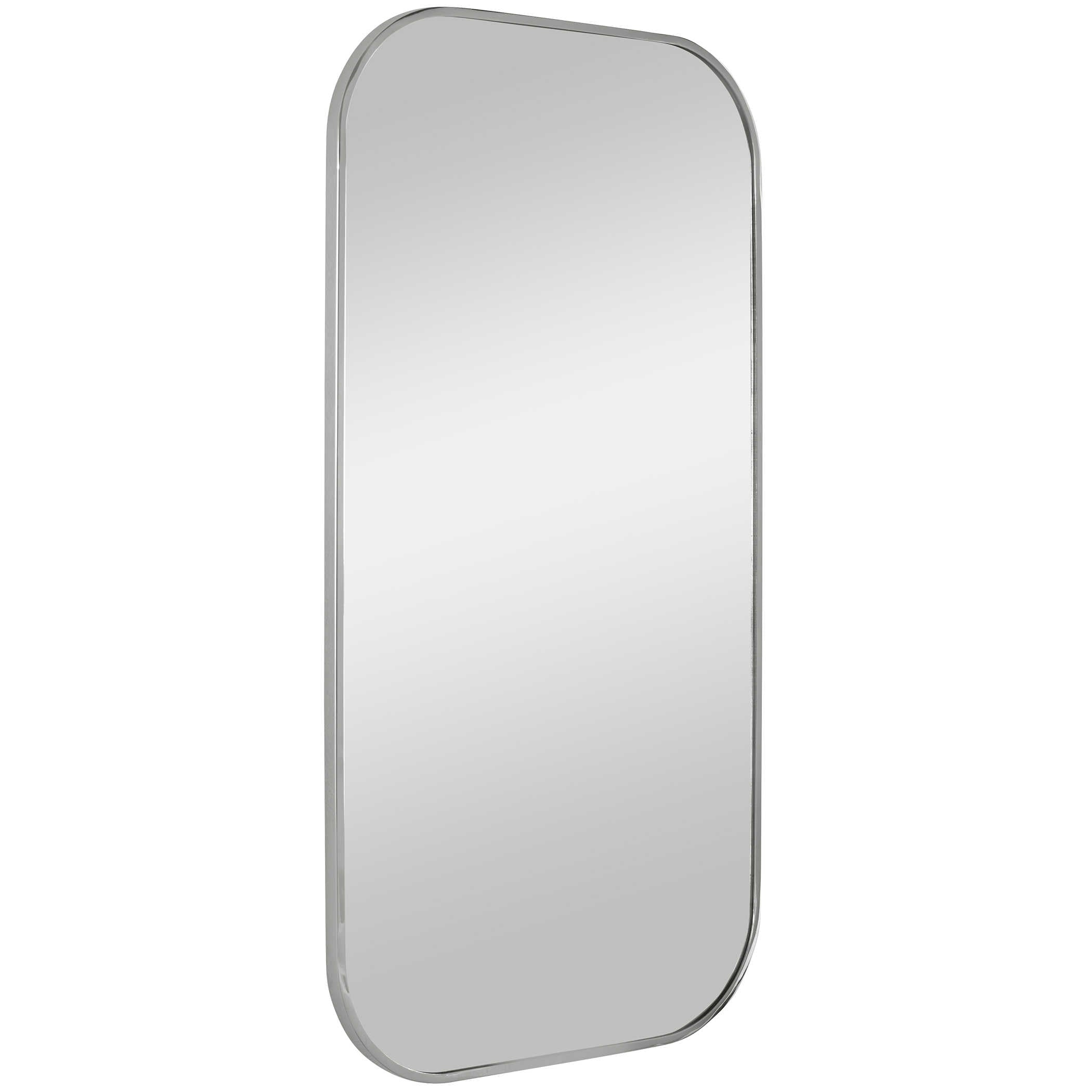 Uttermost Taft Polished Nickel Mirror Polished Nickel Mirror Uttermost STAINLESS STEEL, MDF, GLASS  