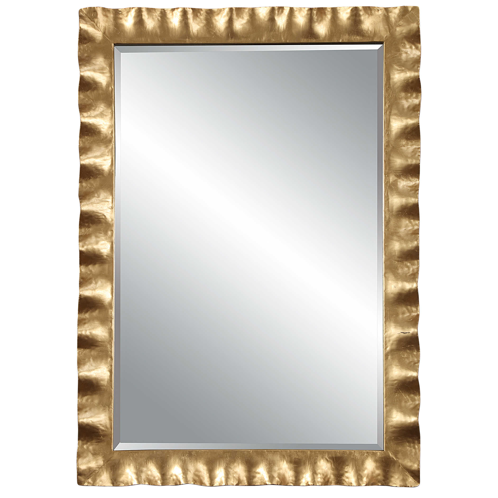 Uttermost Haya Scalloped Gold Mirror Scalloped Gold Mirror Uttermost IRON, MDF, GLASS  