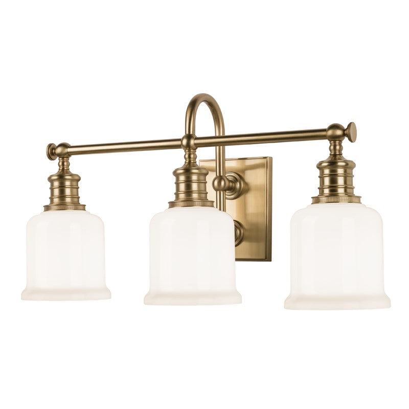 Keswick - 3 LIGHT BATH BRACKET Vanity Lights Hudson Valley Lighting Aged Brass  