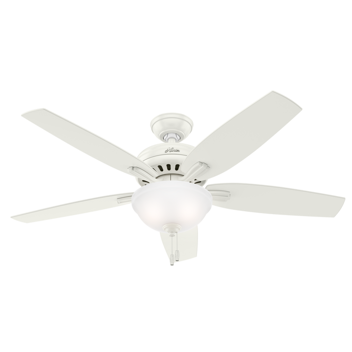 Hunter 52 inch Newsome Ceiling Fan with LED Light Kit and Pull Chain Indoor Ceiling Fans Hunter