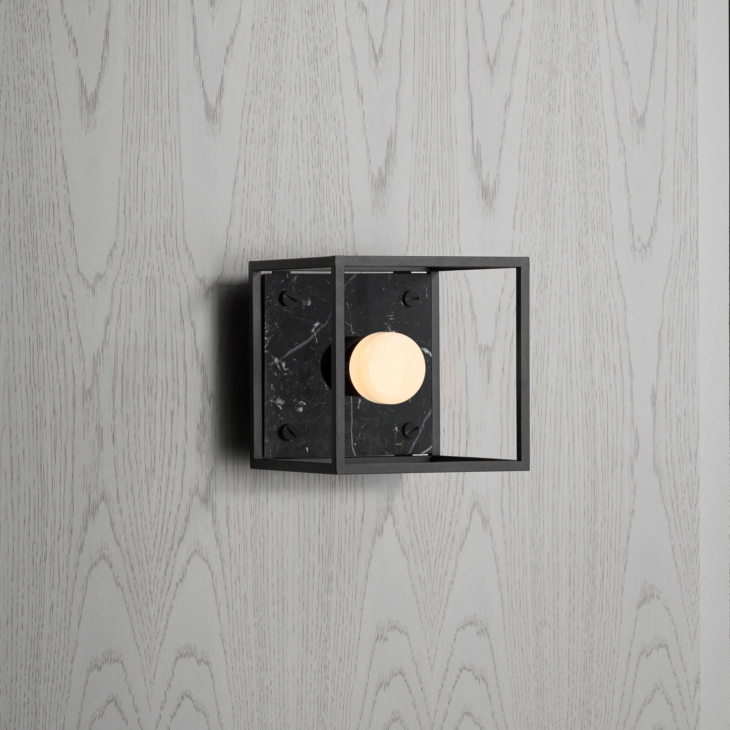 Buster + Punch Caged Wall Wall Light Fixtures Buster + Punch Black Marble Small 