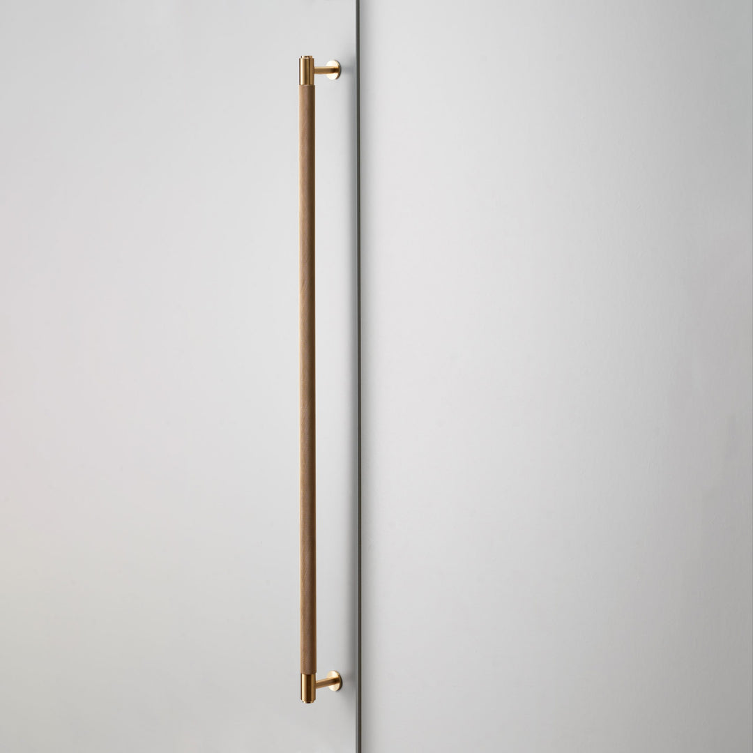 Buster + Punch 29.9 inch Cross Knurl Closet Bar Cabinet Hardware Buster + Punch Brass  