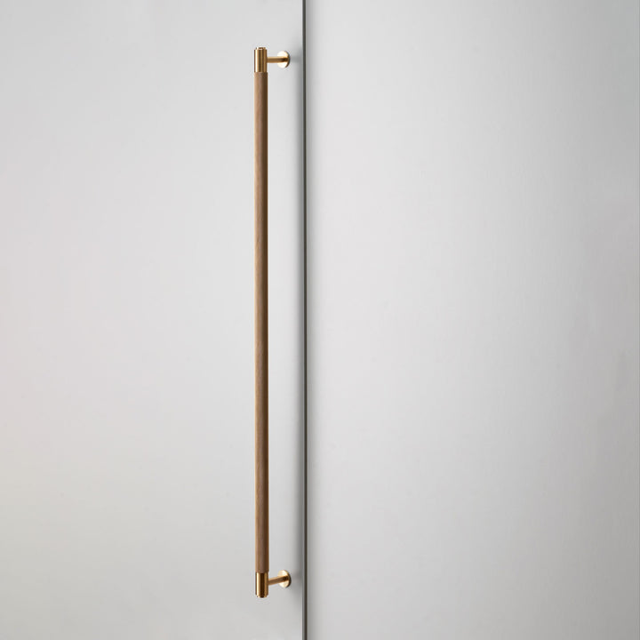 Buster + Punch 29.9 inch Cross Knurl Closet Bar Cabinet Hardware Buster + Punch Brass  