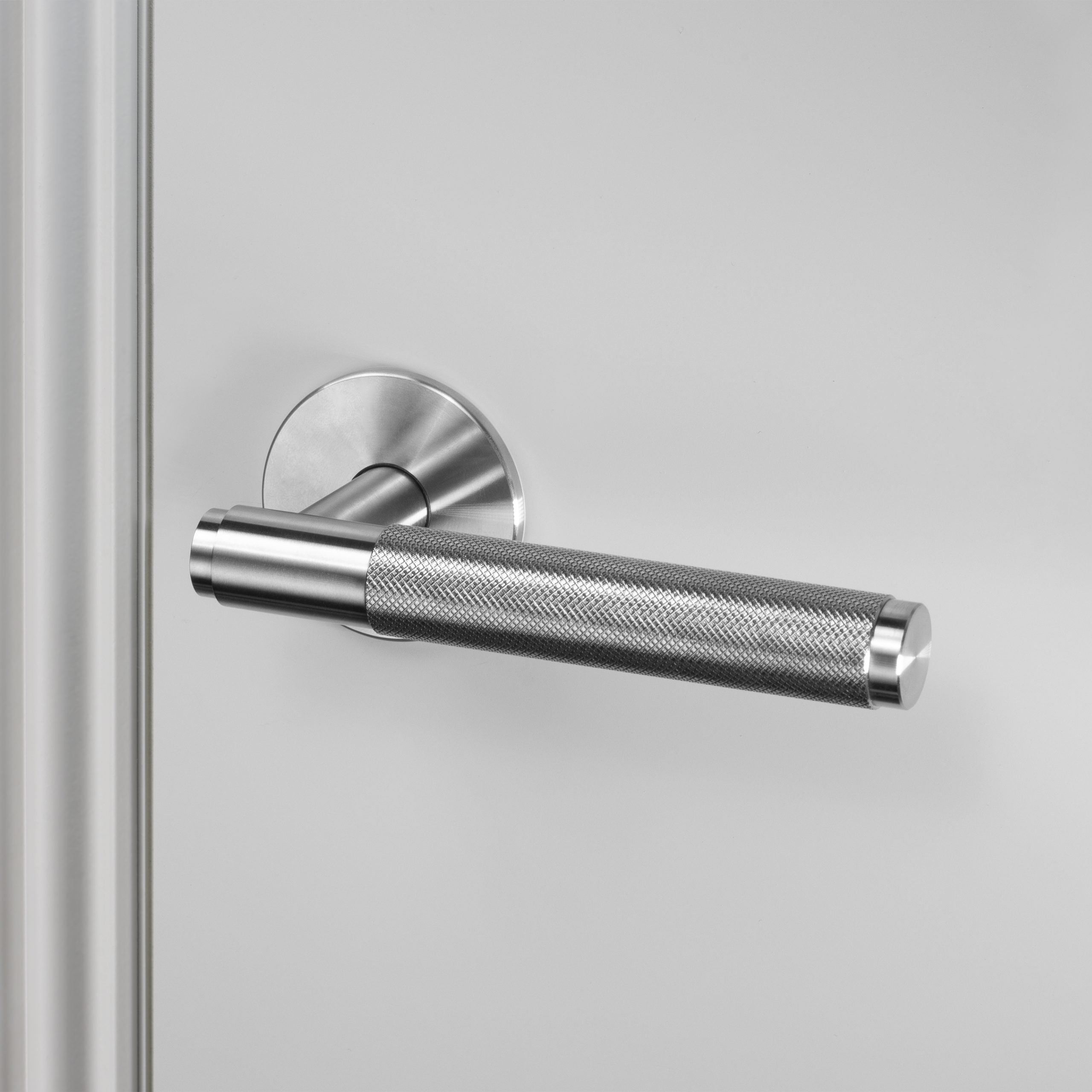Buster + Punch Conventional Door Handle, Cross Design - FIXED TYPE Hardware Buster + Punch Steel  