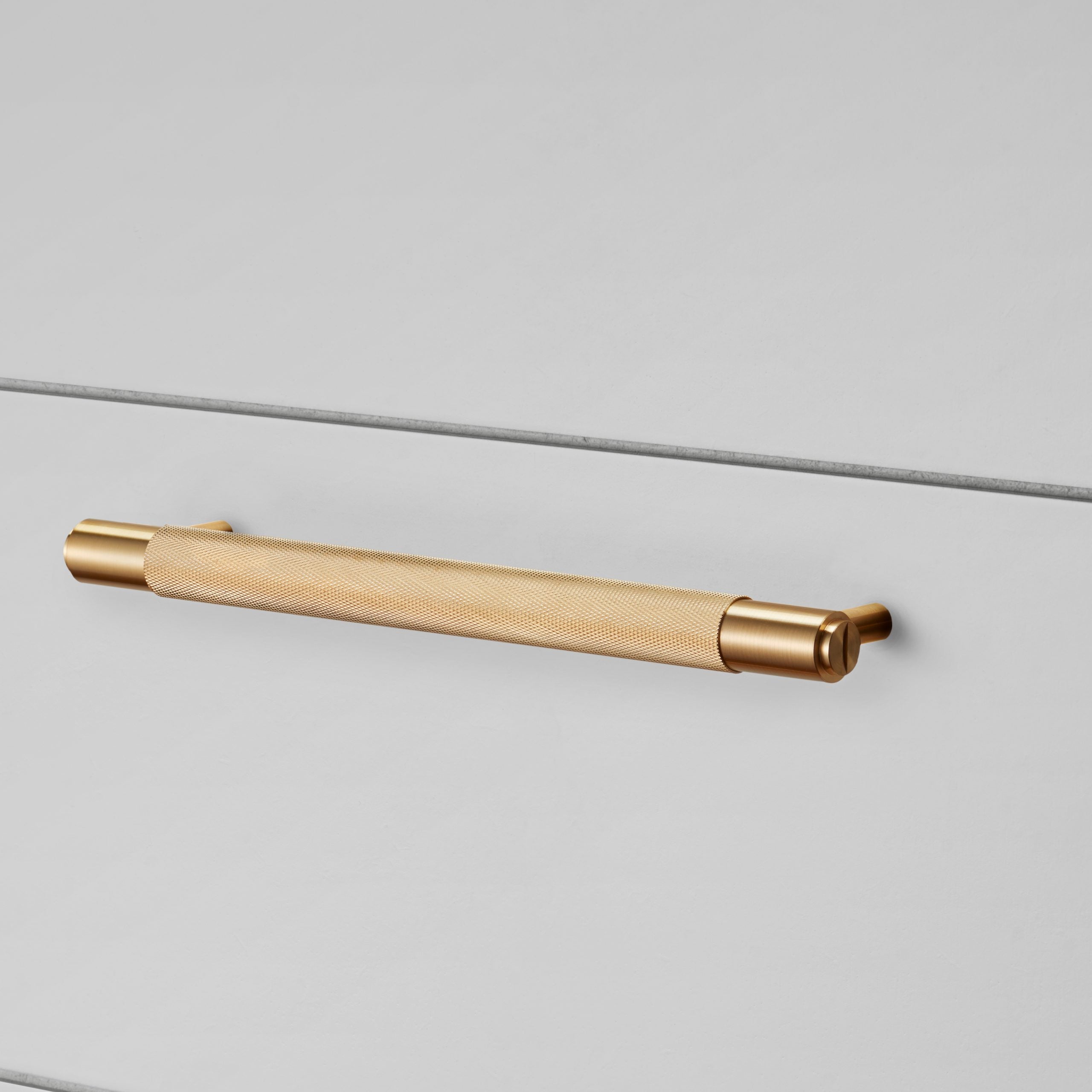 Buster + Punch Pull Bar, Cross Design, with backplate Hardware Buster + Punch Brass 0.21x0.07x0.03 