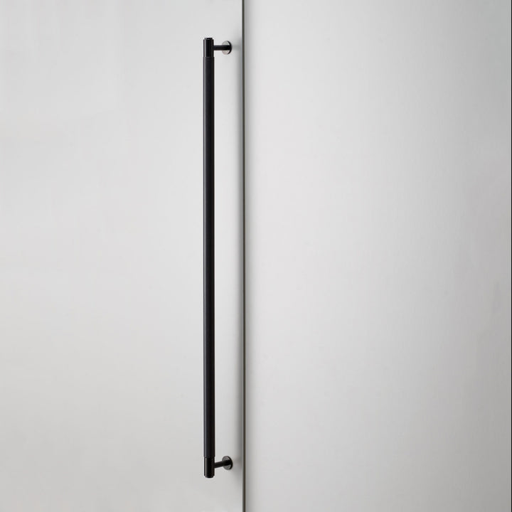 Buster + Punch 29.9 inch Cross Knurl Closet Bar Cabinet Hardware Buster + Punch Black  