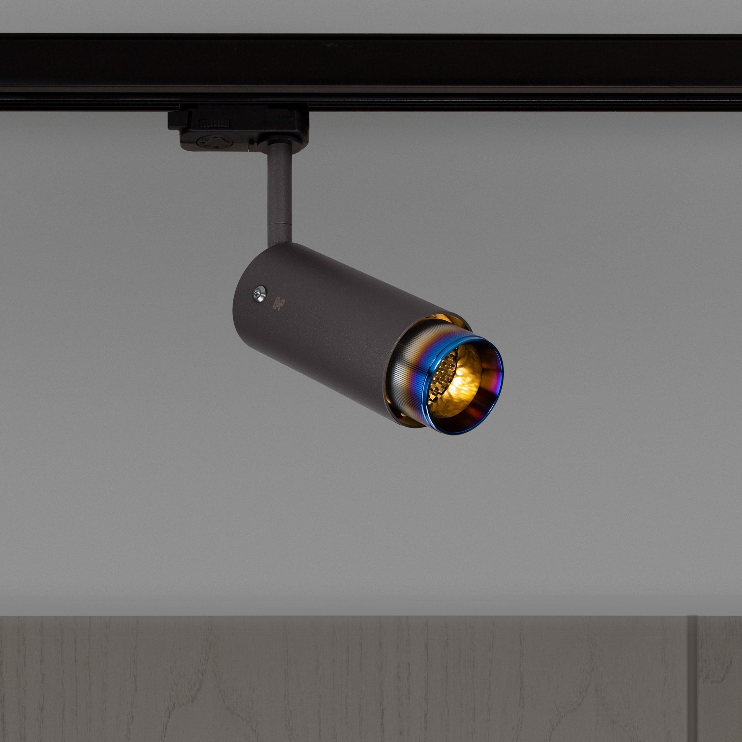 Buster + Punch Exhaust Track Flush Mount Ceiling Light Buster + Punch Graphite & Burnt Steel  