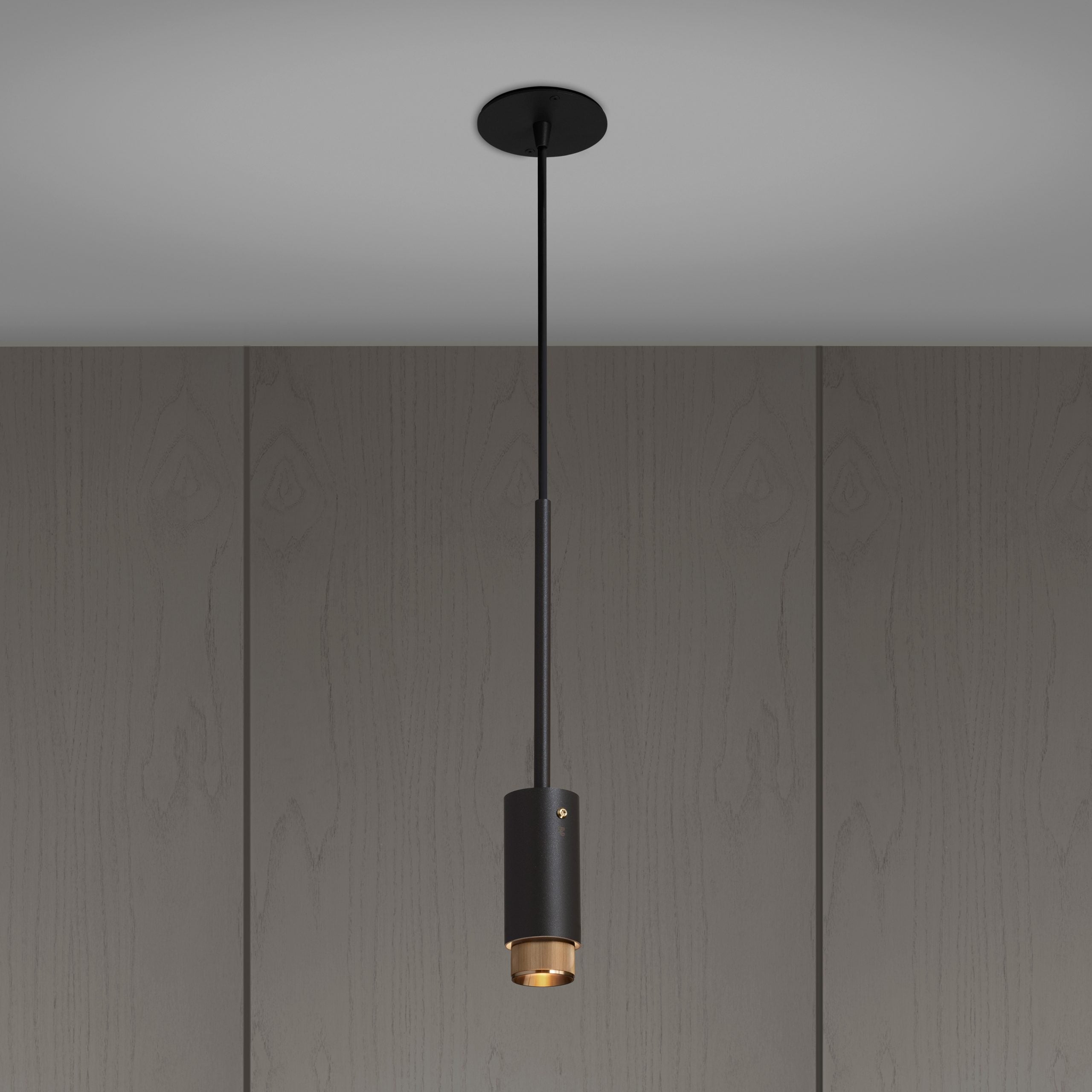 Buster + Punch Exhaust Pendant Mini Pendant Buster + Punch Graphite & Brass  