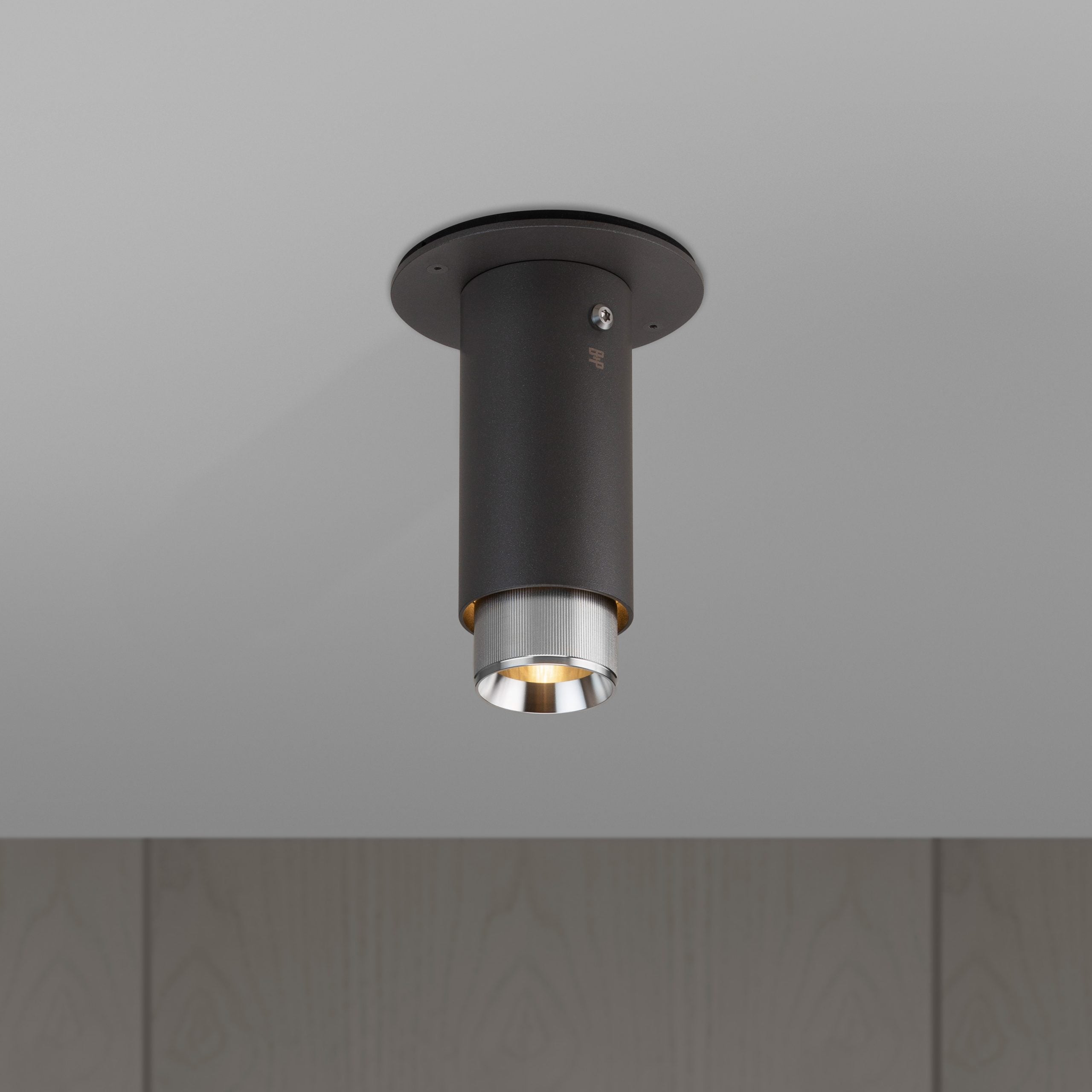 Buster + Punch Exhaust Surface Flush Mount Ceiling Light Buster + Punch Graphite & Steel  