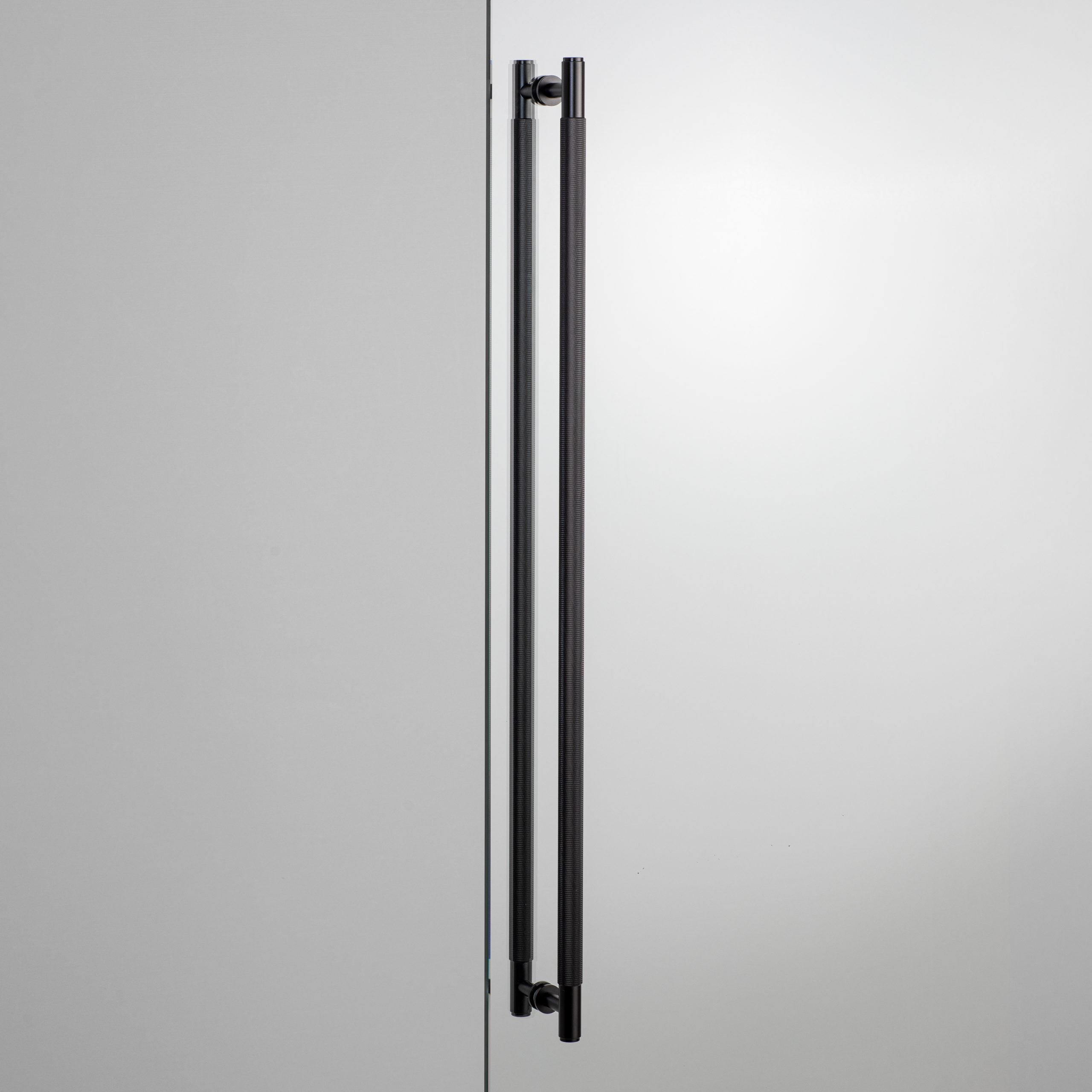 Buster + Punch 30.5 inch Double-sided Cross Knurl Closet Bar Hardware Buster + Punch Black  