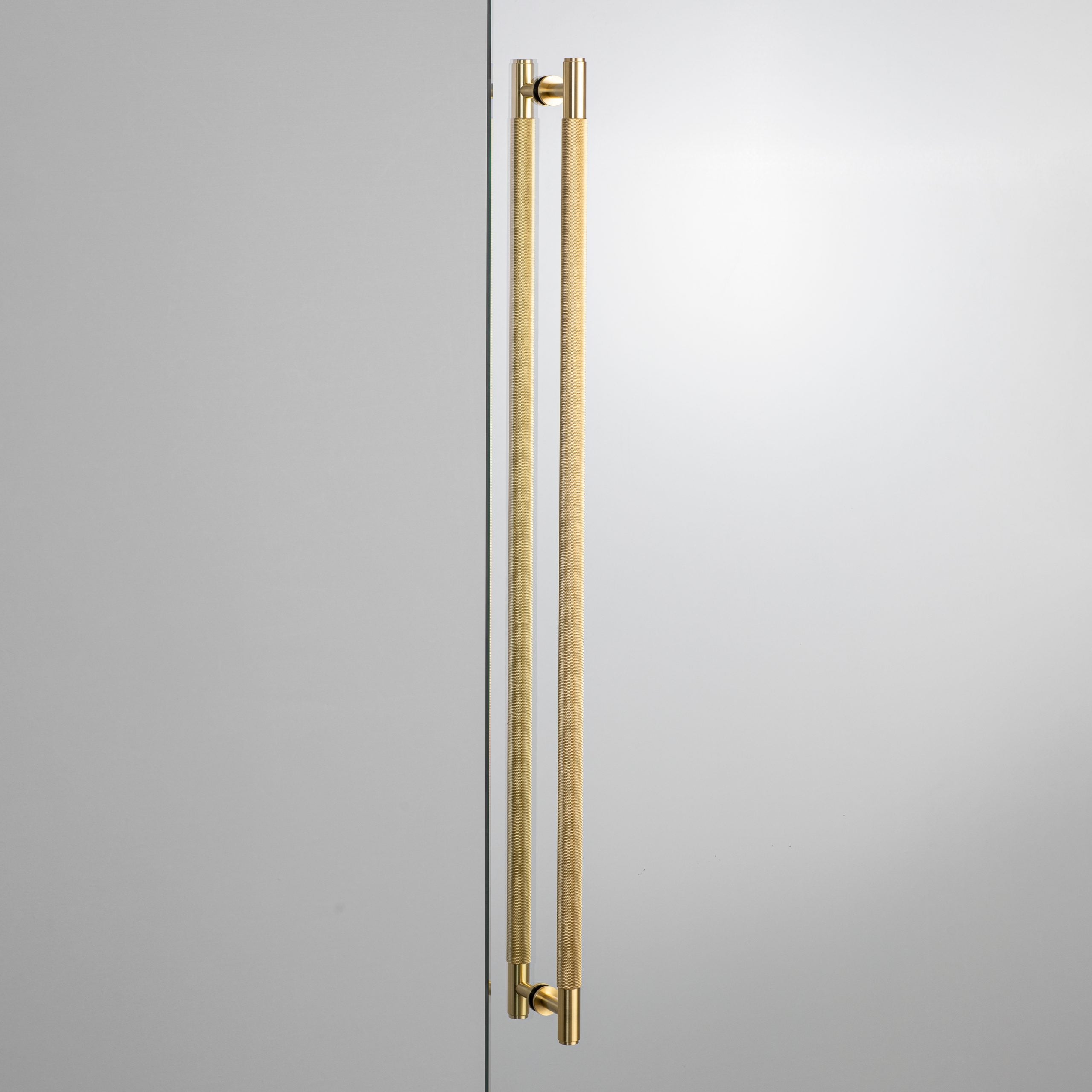 Buster + Punch 30.5 inch Double-sided Cross Knurl Closet Bar Hardware Buster + Punch Brass  