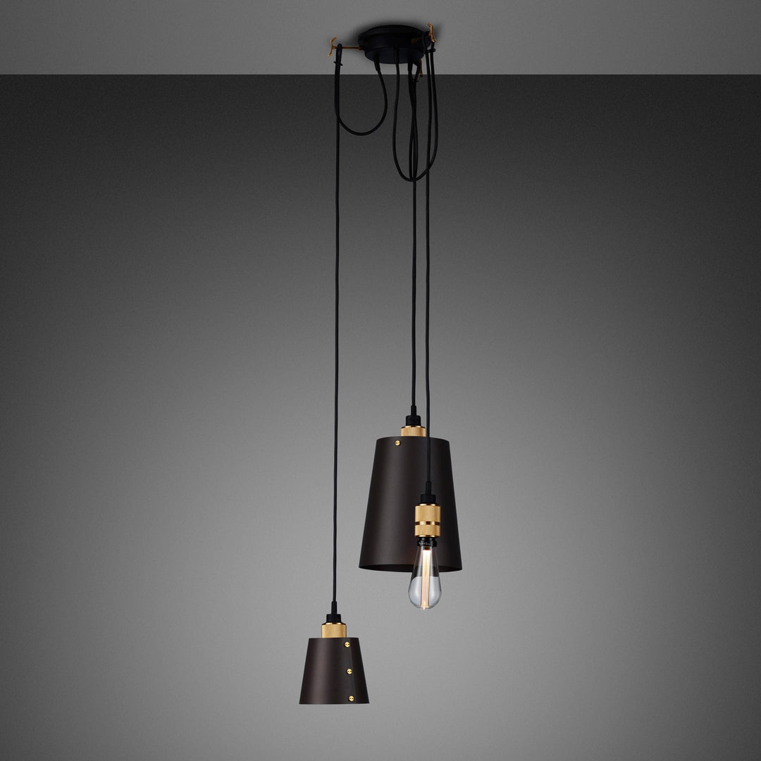 Buster + Punch Hooked 3.0 Pendant Chandeliers Buster + Punch Graphite / Brass  