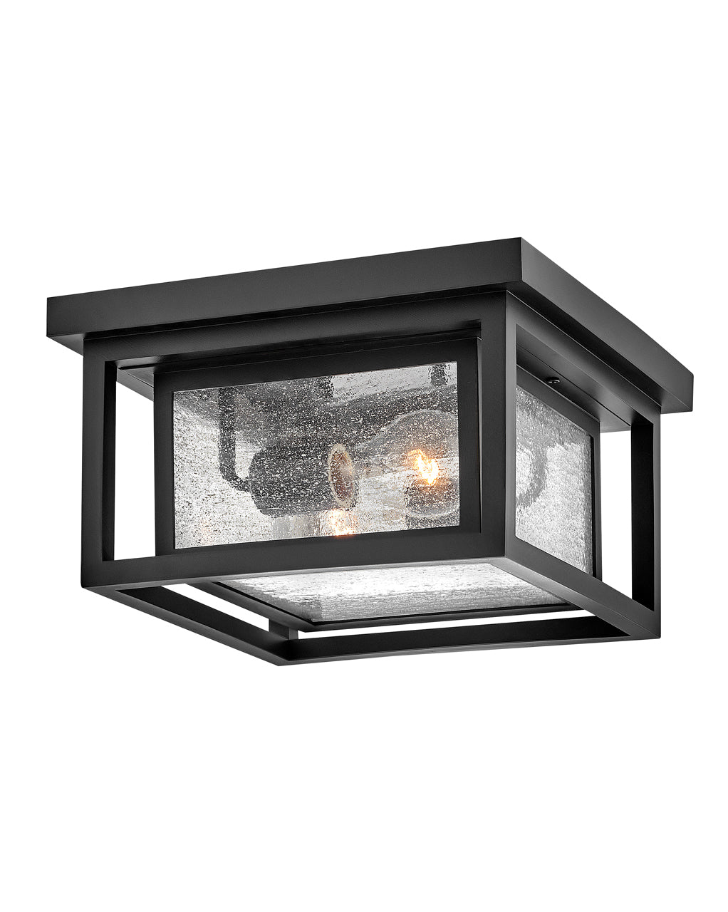 OUTDOOR REPUBLIC Flush Mount Outdoor Wall Lights Maxim Black 11.0x11.0x6.5 