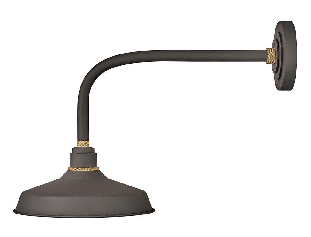 OUTDOOR FOUNDRY CLASSIC Straight Arm Barn Light Outdoor l Wall Hinkley Museum Bronze 23.75x12.0x16.0 