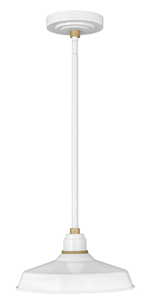 FOUNDRY CLASSIC-Pendant Barn Light Outdoor Light Fixture l Hanging Hinkley Gloss White  