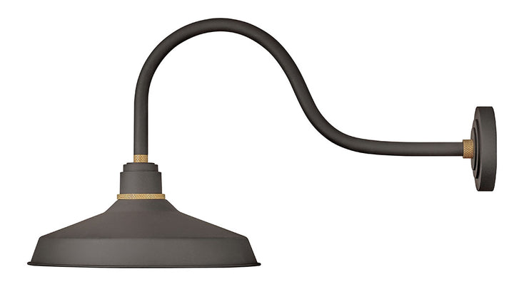 FOUNDRY CLASSIC-Large Gooseneck Barn Light Outdoor Wall Lights Hinkley Museum Bronze  