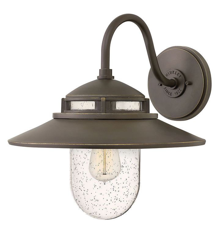 OUTDOOR ATWELL Wall Mount Lantern Outdoor Wall Lights Hinkley Oil Rubbed Bronze 16.0x14.5x15.25